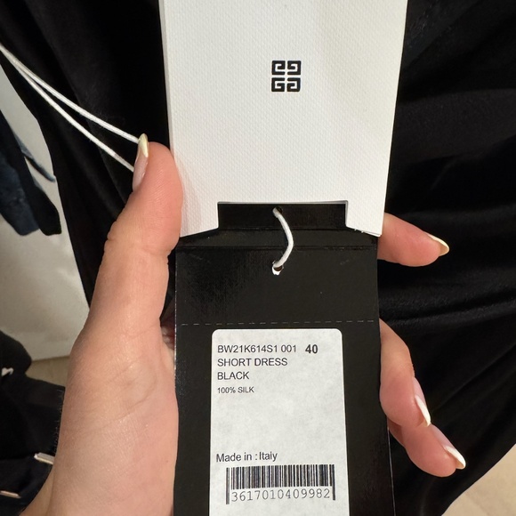 Givenchy one shoulder embellished silk satin mini dress size 40 - Picture 5 of 6